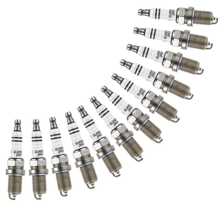 Mercedes Spark Plug Set (12 Pieces) (Super Plus) (Gap 0.031) 0031596803